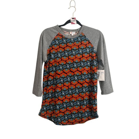LuLaRoe Womens Top Small Floral Raglan Tee - Picture 1 of 3